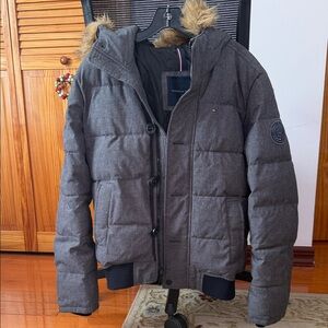 Tommy Hilfiger Puffer Jacket with Fur Hood
